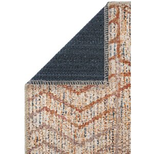 Cool Halı Private Krem Eskitme Vintage Halı Etnik Otantik Dokuma Şönil Halı Yıkanabilir Salon Halısı