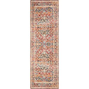 Cool Halı Private Renkli Eskitme Vintage Halı Etnik Desen Dokuma Şönil Halı Yıkanabilir Salon Halısı