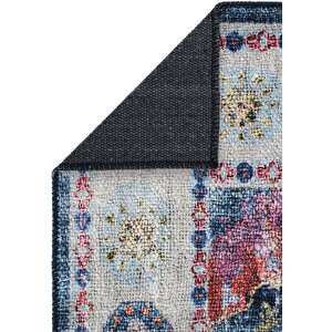 Cool Halı Private Renkli Eskitme Vintage Halı Etnik Desen Dokuma Şönil Halı Yıkanabilir Salon Halısı