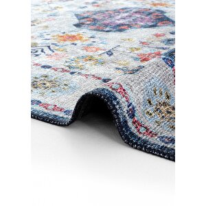 Cool Halı Private Renkli Eskitme Vintage Halı Etnik Desen Dokuma Şönil Halı Yıkanabilir Salon Halısı