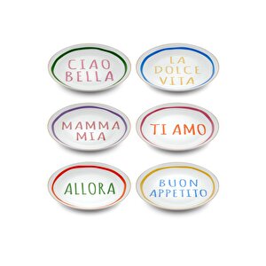 Ti Amo Pasta Tabağı 6 Kişilik