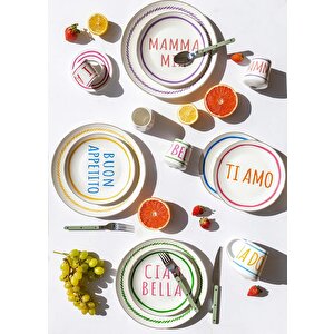 Ti Amo Pasta Tabağı 6 Kişilik
