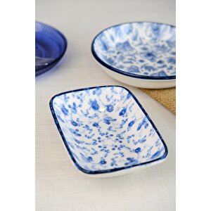 Tabak Evi Blue Heaven Kayık Tabak Tekli 14x10x2cm