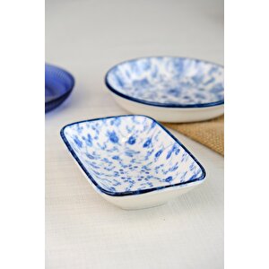Tabak Evi Blue Heaven Kayık Tabak Tekli 14x10x2cm