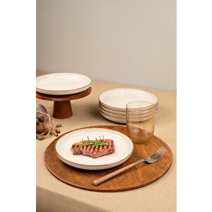 Moderna 6 Parça 19 Cm Düz Tabak Tarçın