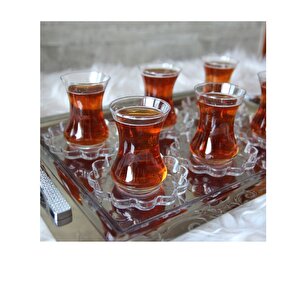 96293 Melis Çay Seti - Çay Bardağı Çay Tabağı Takımı 12 Parça Papatya