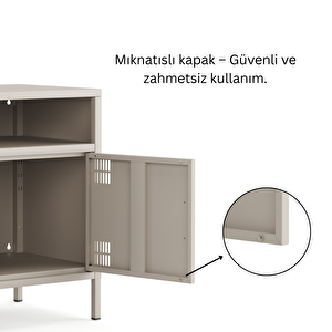 Pera Komodin Açık Raflı 41,5 X 40 X 64,50 cm