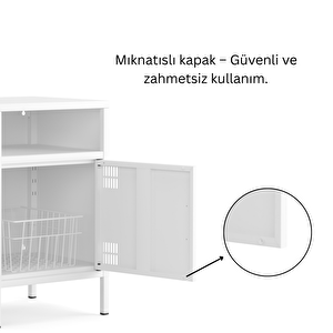 Pera Komodin Açık Raflı 41,5 X 40 X 64,50 cm