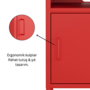 Pera Komodin Açık Raflı 41,5 X 40 X 64,50 cm