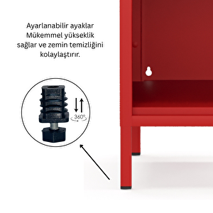 Pera Komodin Açık Raflı 41,5 X 40 X 64,50 cm