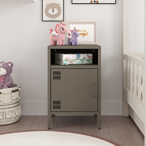 Pera Komodin Açık Raflı 41,5 X 40 X 64,50 cm Ral 7039