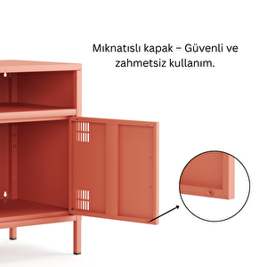 Pera Komodin Açık Raflı 41,5 X 40 X 64,50 cm