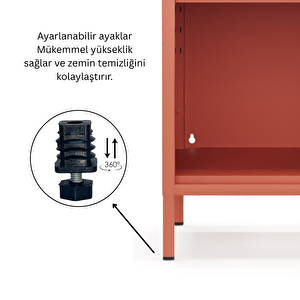 Pera Komodin Açık Raflı 41,5 X 40 X 64,50 cm