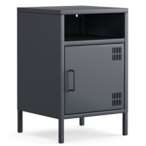 Pera Komodin Açık Raflı 41,5 X 40 X 64,50 cm 7016 Antrasit