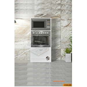 Tamami Mdf Çok Amaçlı Tek Kapaklı Ankastre Ve Mini Fırın Dolabı