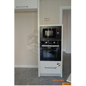 Tamami Mdf Çok Amaçlı Tek Kapaklı Ankastre Ve Mini Fırın Dolabı