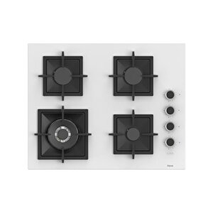 Flameart Sc Serisi Beyaz Set (sc406-wfa + Xe63cb +d087 ) - 65 Cm'lik Kare Döküm Izgara-wok