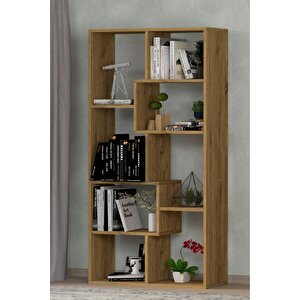 Zebra Dekoratif Kitaplık Çam