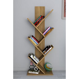 Tree Dekoratif Kitaplık Çam