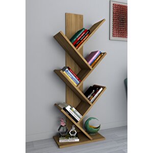 Tree Dekoratif Kitaplık Çam
