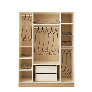 Zen Mdf 4 Kapili Dolap