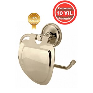 Paslanmaz Pirinç Bella Tuvalet Kağıtlık Altın Gold