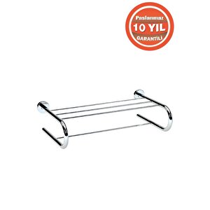 Paslanmaz Pirinç Flora Raf Havluluk 50 Cm