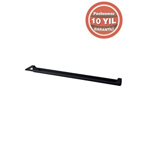 Paslanmaz Çelik Paris Mat Siyah 60cm Havluluk