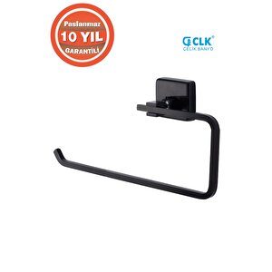 Paslanmaz Pirinç Kumru Mat Siyah Açık Kağııt Havluluk