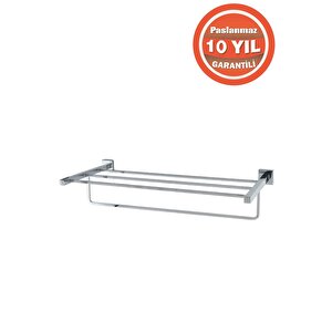 Paslanmaz Pirinç Tamay 60cm Raf Havluluk