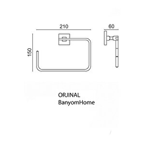Paslanmaz Pirinç Kumru Tuvalet Kare Havluluk