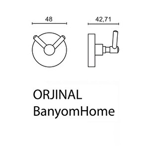 Paslanmaz Çelik Mat Siyah Karaca Bornozluk Banyo Askısı