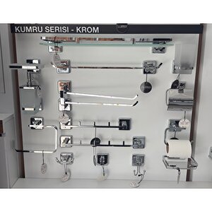 Paslanmaz Pirinç Wc 3 ' Lü Set-banyo Aksesuar Kumru (havluluk,tuvalet Kağıtlık,askılık)