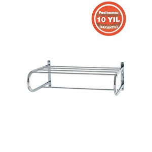 Paslanmaz Pirinç 50 Cm Mercan Raf Havluluk