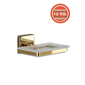 Paslanmaz Pirinç Montajlı Kumru Sabunluk Altın