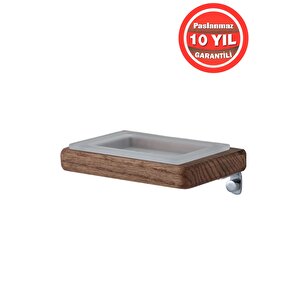 Paslanmaz Pirinç Mdf Camlı Montajlı Sabunluk