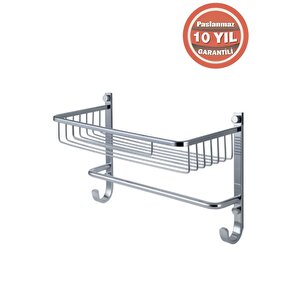 Paslanmaz Pirinç Tekli Havluluk Şampuanlık Süngerlik Köşelik