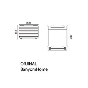 Birinci Kalite Paslanmaz Çelik Taci 2’li 23x15 Cm Şampuanlık Banyo Rafı Duş Rafı Süngerlik