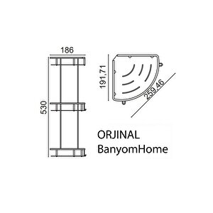 Paslanmaz Çelik Mat Siyah Şampuanlık Banyo Rafı