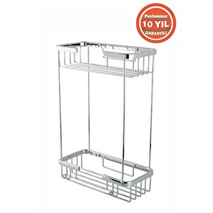 Paslanmaz Pirinç Karaca 10x20 Cm Şampuanlık Köşe Süngerlik