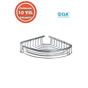 Paslanmaz Pirinç Destina Tekli 19*19 Cm Sampuanlık Süngerlik Köşelik
