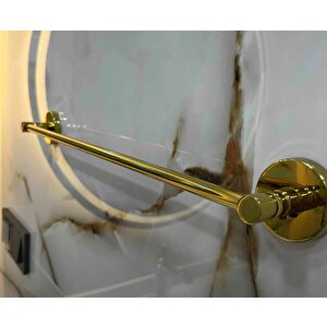 Paslanmaz Pirinç Dilek Banyo Aksesuar Set Havluluk-askılık-tuvalet Kağıtlık Altın Gold