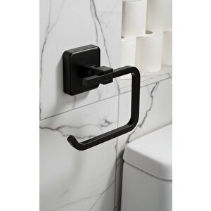 Pirinç Kumru Mat Siyah Tuvalet Kağıtlık (paslanmaz Garanti̇li̇)