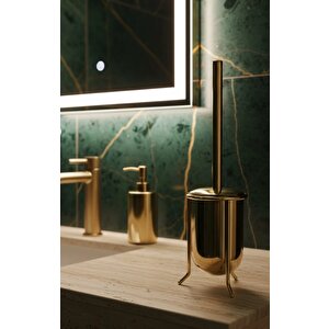 Paslanmaz Pirinç Güz Tuvalet Fırçası Klozet Fırçası Altın Gold