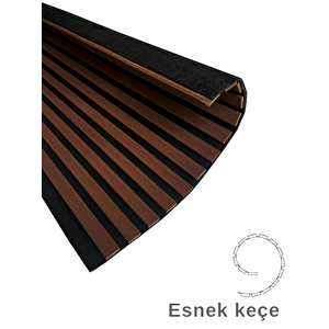 Mdf Ahşap Akustik Duvar Paneli 60 X 275 Cm - Koyu Cevi̇z