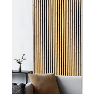 Mdf Ahşap Akustik Duvar Paneli 60 X 275 Cm - Açik Meşe