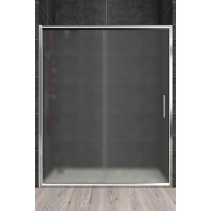 Carmen Temperli 6 Mm Ön Cephe Cam Duşakabin Ultra Parlak Krom Profil Buzlu Cam