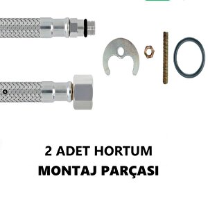 Barok Serisi Siyah Lavabo Bataryası