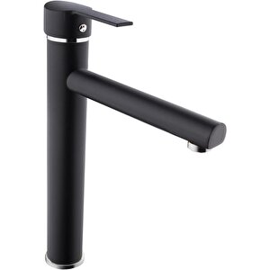 Pillar Serisi Siyah Çanak Lavabo Bataryasın 5 Yıl Garantili