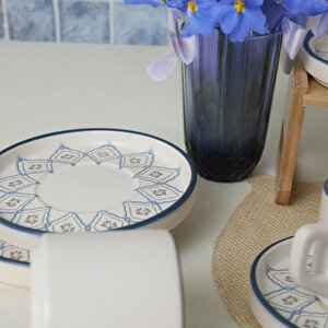 Floral Waves Stackable Çay Takımı 12 Parça 6 Kişilik 22669-71